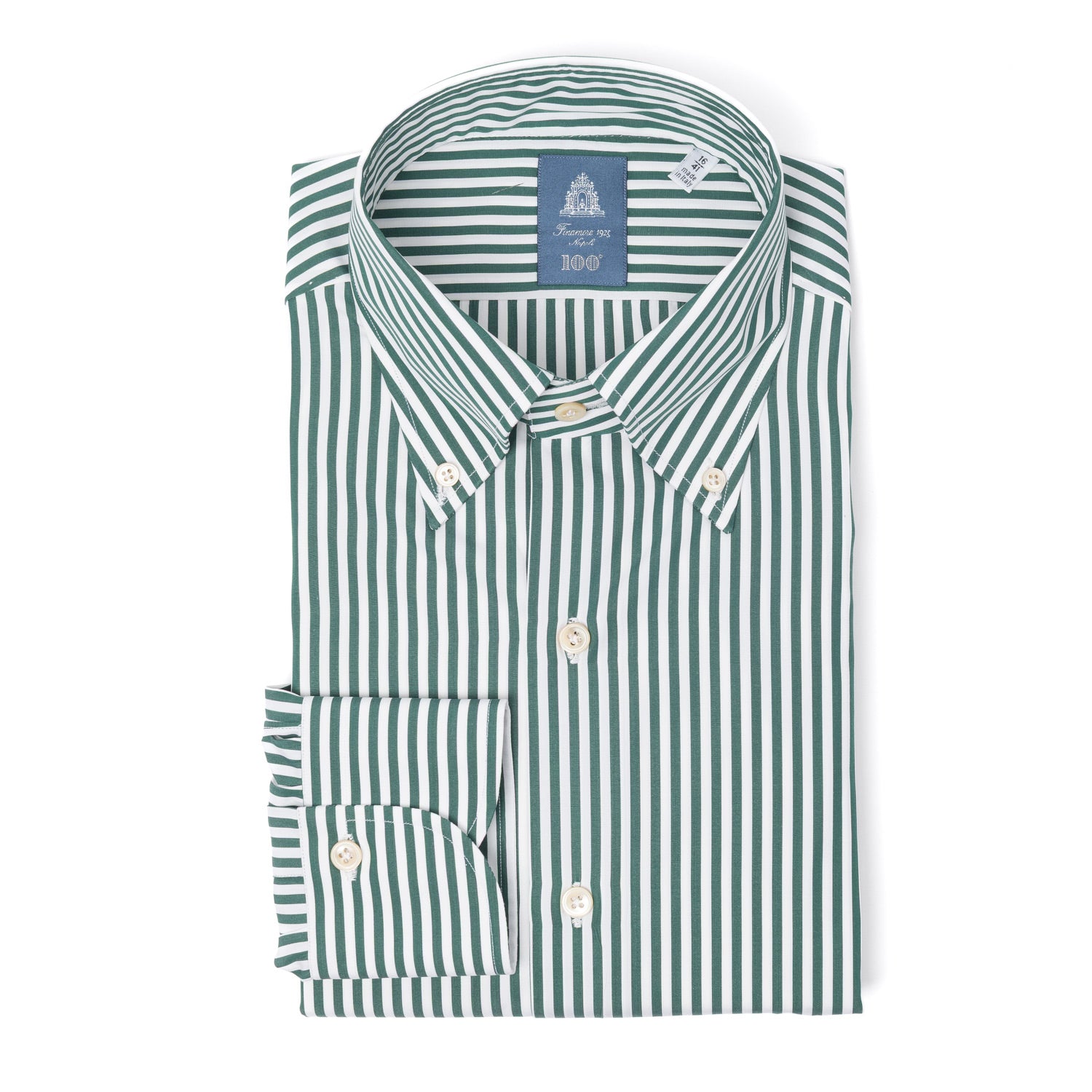 Hand-Sewn Shirt "Il Presidente" made from pure Cotton by Alumo - Collo Lucio